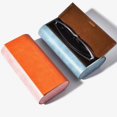 Étui à lunettes double couche portable en cuir PU, grande capacité, boîte à lunettes de soleil, étui à lunettes étanche pour femmes