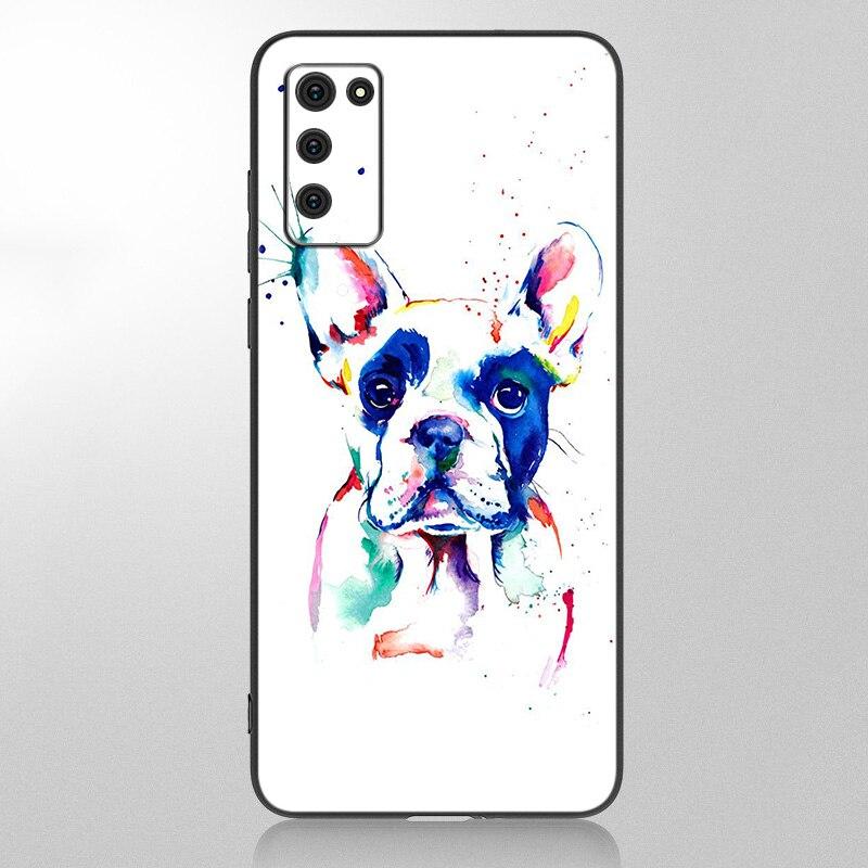 Cute Brindle Frenchie Puppy Case For Samsung Galaxy A12 A02S A22 A32 A52 A72 A71 A51 A41 A31 A21 A11 A50 A70 A10S A20S Cover