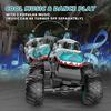 25-26 SBSG Hračky Monster Trucky, RC Monster Trucky 2,4 GHz pro kluky, 1:20 dinosauřích RC aut se světlem a hudbou, nákladní auto na dálkové ovládání se stunty, 360° otočka,