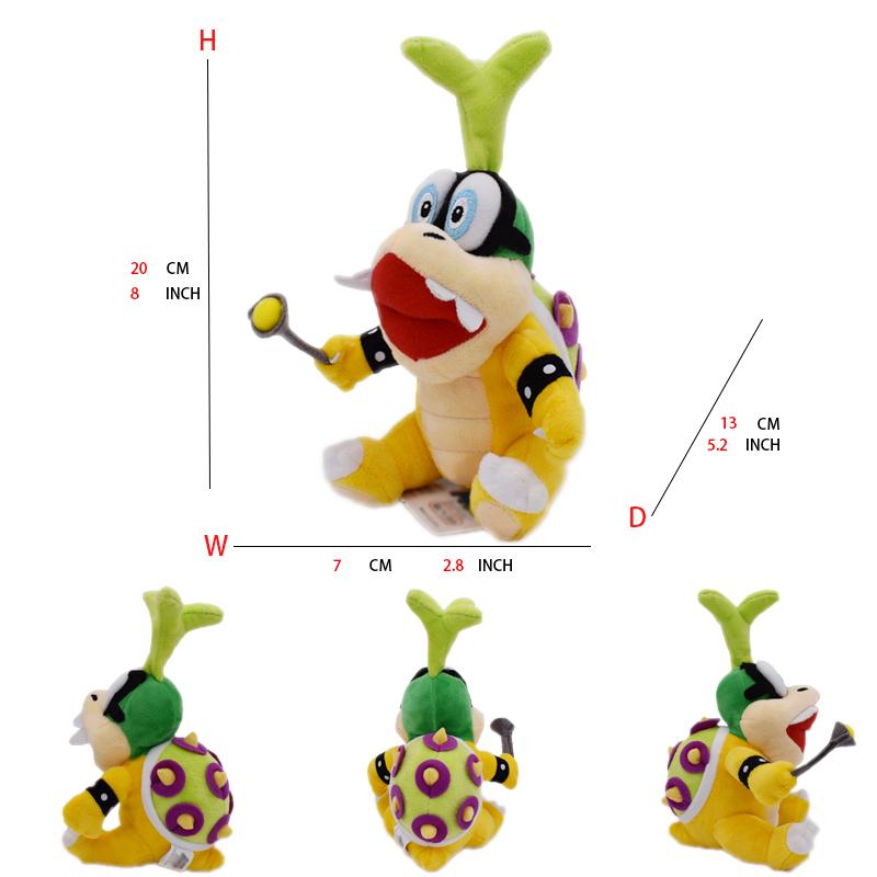 Super Mario Bros Plyšové Hračky Wonder Bowser Jr Meowser Lemmy Iggy Bowser Anime Vypchaté Kreslené Peluche Bábiky Detské Darčeky