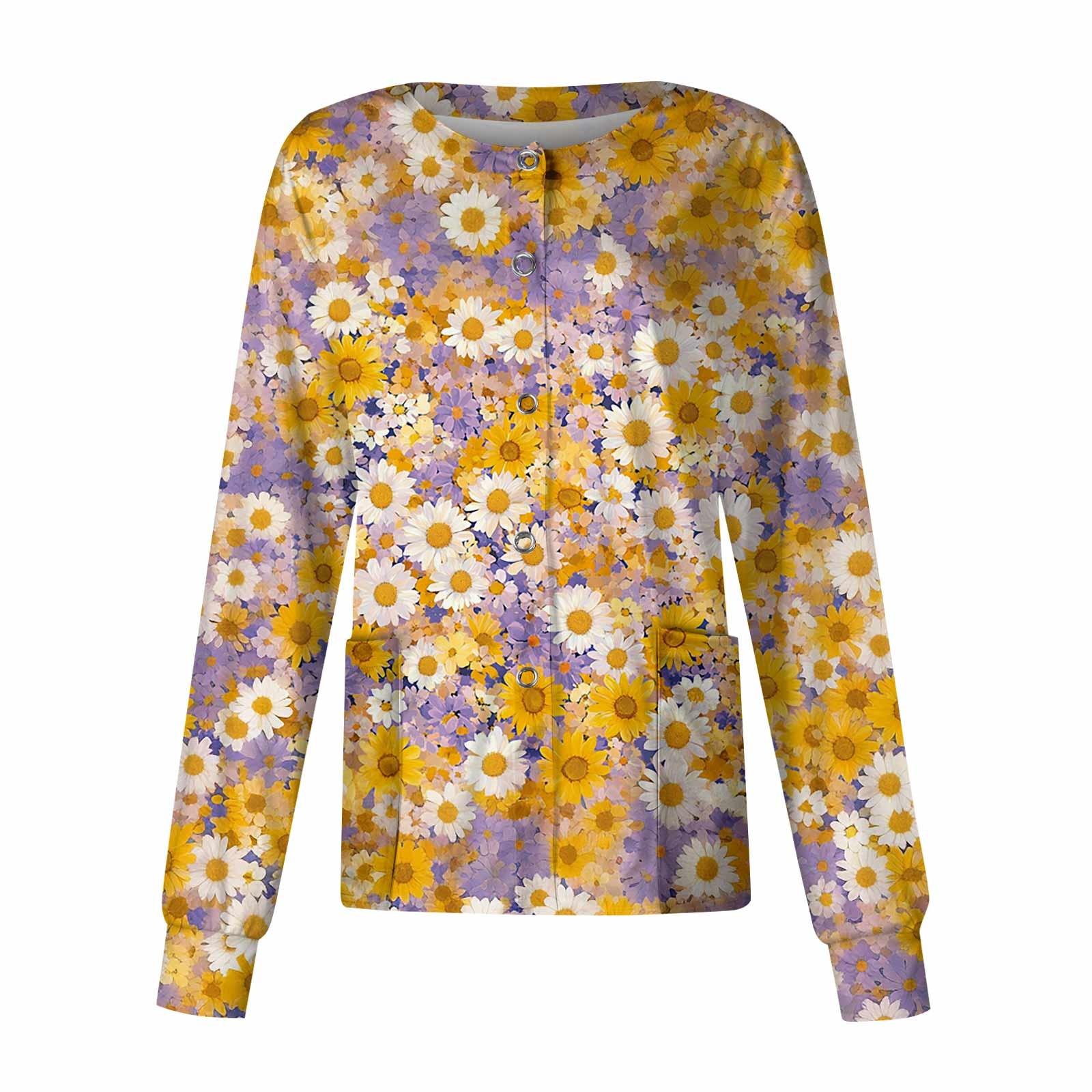 

Женский однобортный защитный комбинезон с длинным рукавом и карманом, рабочий воротник-стойка, кардиган, куртка, топ L жёлтый