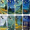 Art Vincent V-Van Gogh Coque de téléphone pour iPhone 16,15,14,13,12,11,Pro,X,XS,Max,XR,Plus,Mini Housse noire souple