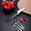Non-Slip Handle Watermelon Cutter Stainless Steel Handheld Round Slitter  Camping