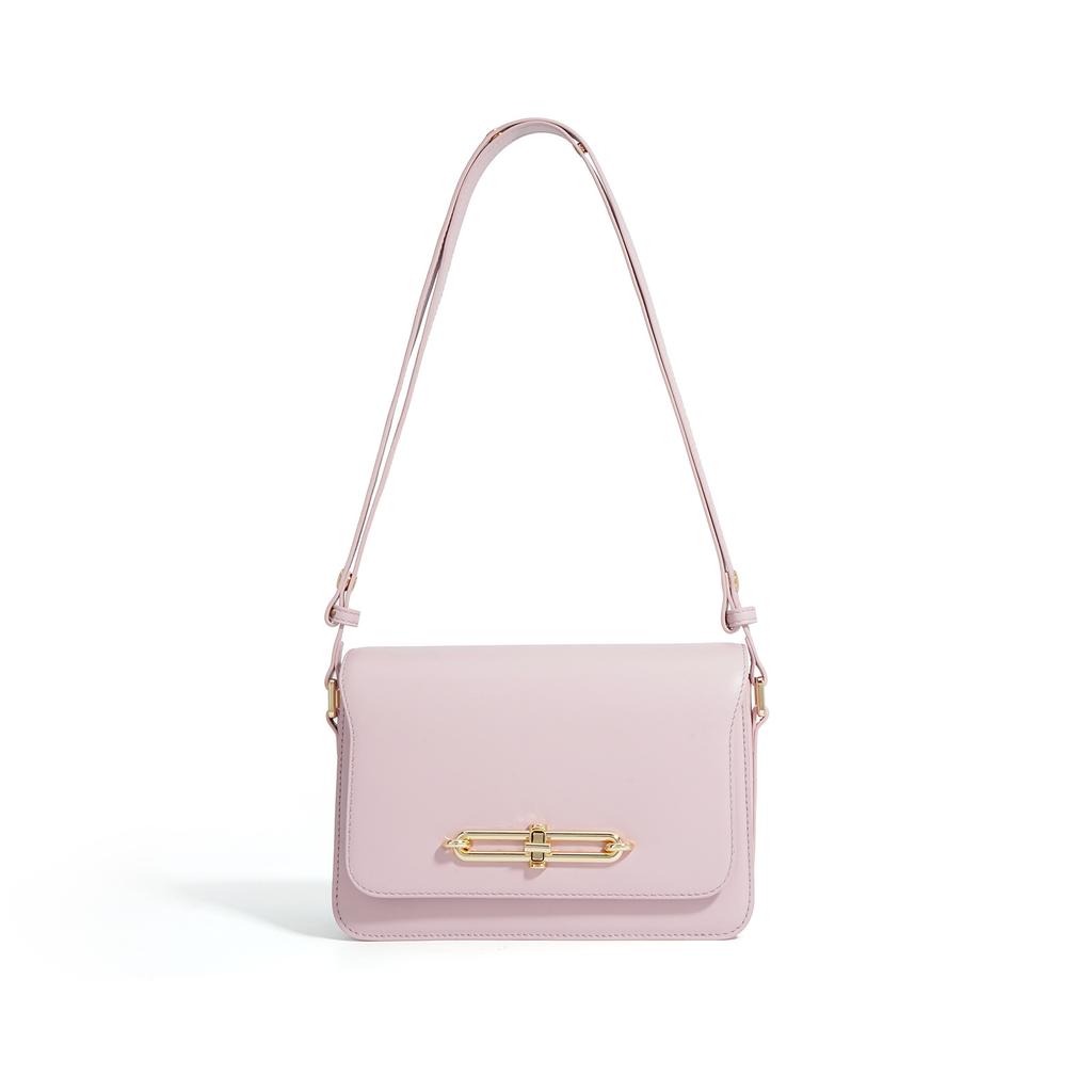 New High-end Exquisite Small Bag Fashion Lock Small Square Bag Versatile Shoulder Messenger Bag