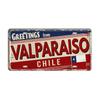 Chile Argentina Ecuador Colombia License Plate Landmark Metal Sign City State Decorative Car Plate Garage Club Bar Wall Decor