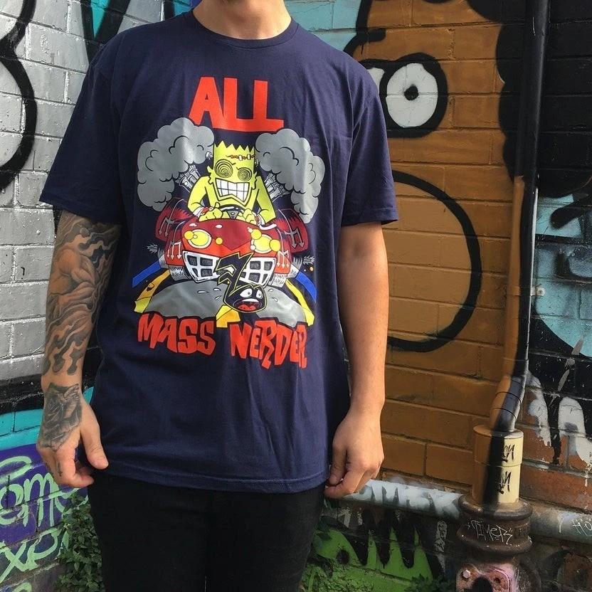 

All Descendents Band Mass Nerder 90s Retro style Navy T shirt Vtg S5XL Unisex T-Shirt M