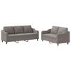 Vidaxl 2-Piece Lounge Set with Cushions, Taupe, Fabric