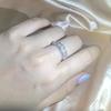 Sparkling White Zirconia Full Diamond Ring Ladies 925 Stamp New Fashion Party Wedding Jewelry Gifts For Men And Women