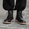 High top men's leather shoes Fashionable and versatile classic styles Leisure Party Daily office Adult high-quality boots Hot