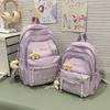 Schoolbag Korean version schoolbag female college student leisure college style computer backpack cute large capacity junior high school student class