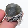 Natural Labradorite Gemstone 925 Sterling Silver Jewelry Ring Size 9 u3A38