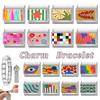 Y2K Personalized DIY Italian Creative Colors Charm Bracelet Flowers Eyes Starfish Bead Fit 9mm Stainless Steel Bracelet Jewelry