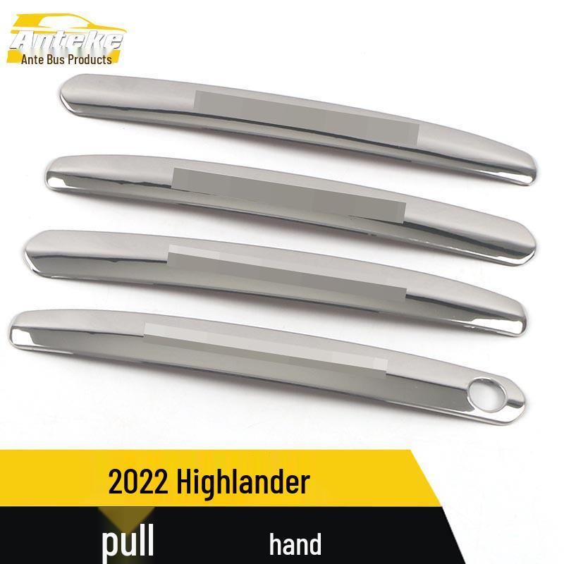 22 Highlander Armrest Handle Bright Strip & Door Handshake Buckle Sticker