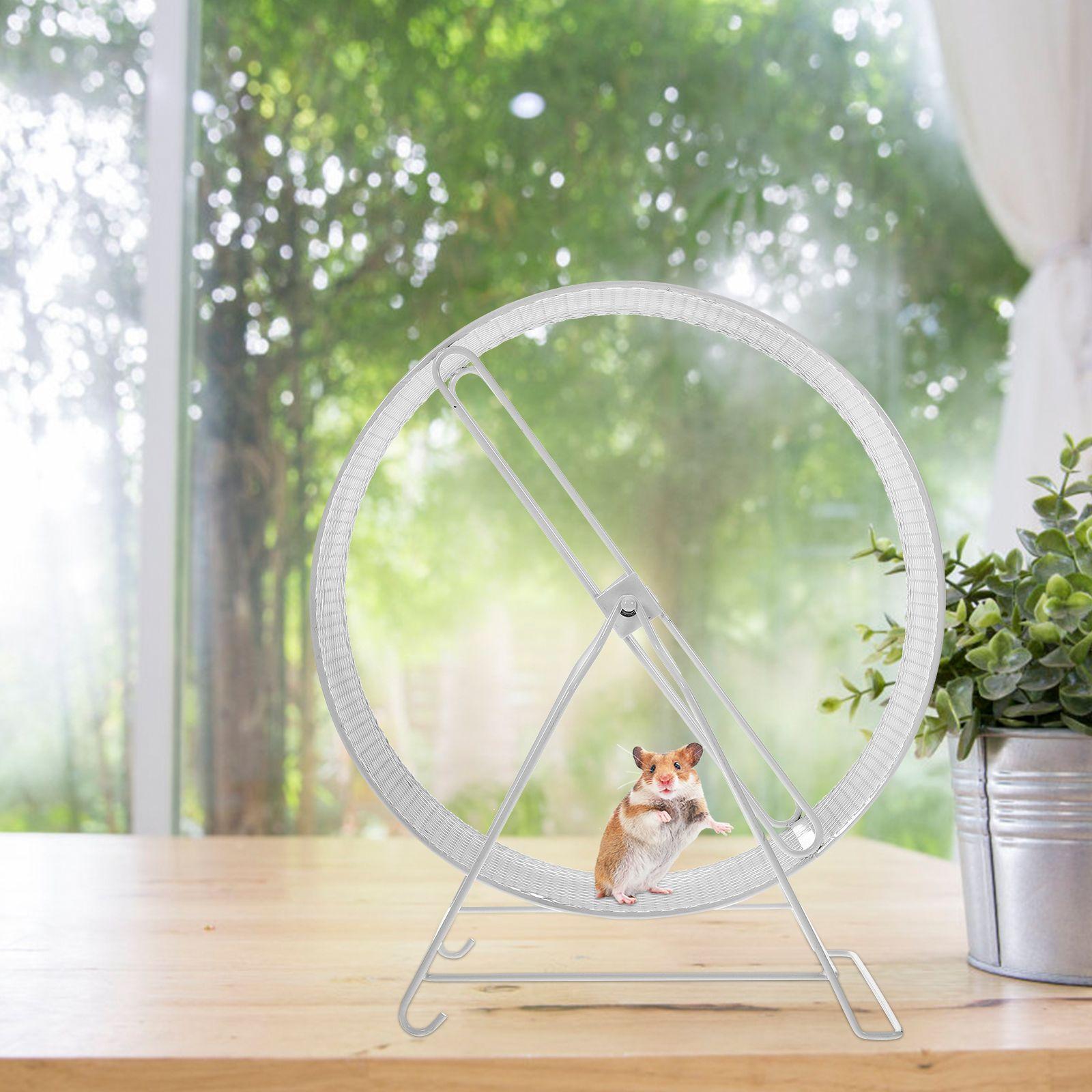 Durable Silent Running Wheel Toy Hamster Exercise Wheel Small Pet Rat Roller Funny Plaything High Quality Iron Material Pet nero