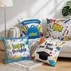 Back To School Season Campus Theme Cushions Pillowcase Polyester Cushion Cover Throw Pillow Pillowcover Home Car Sofa Decor
