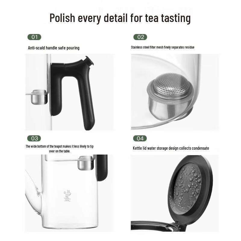 Mingzhan Glass Infuser Teapot