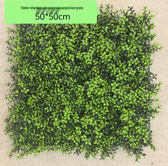 Flame-Retardant Green Wall: Anti-Aging Lawn Decoration for Malls & Backgrounds