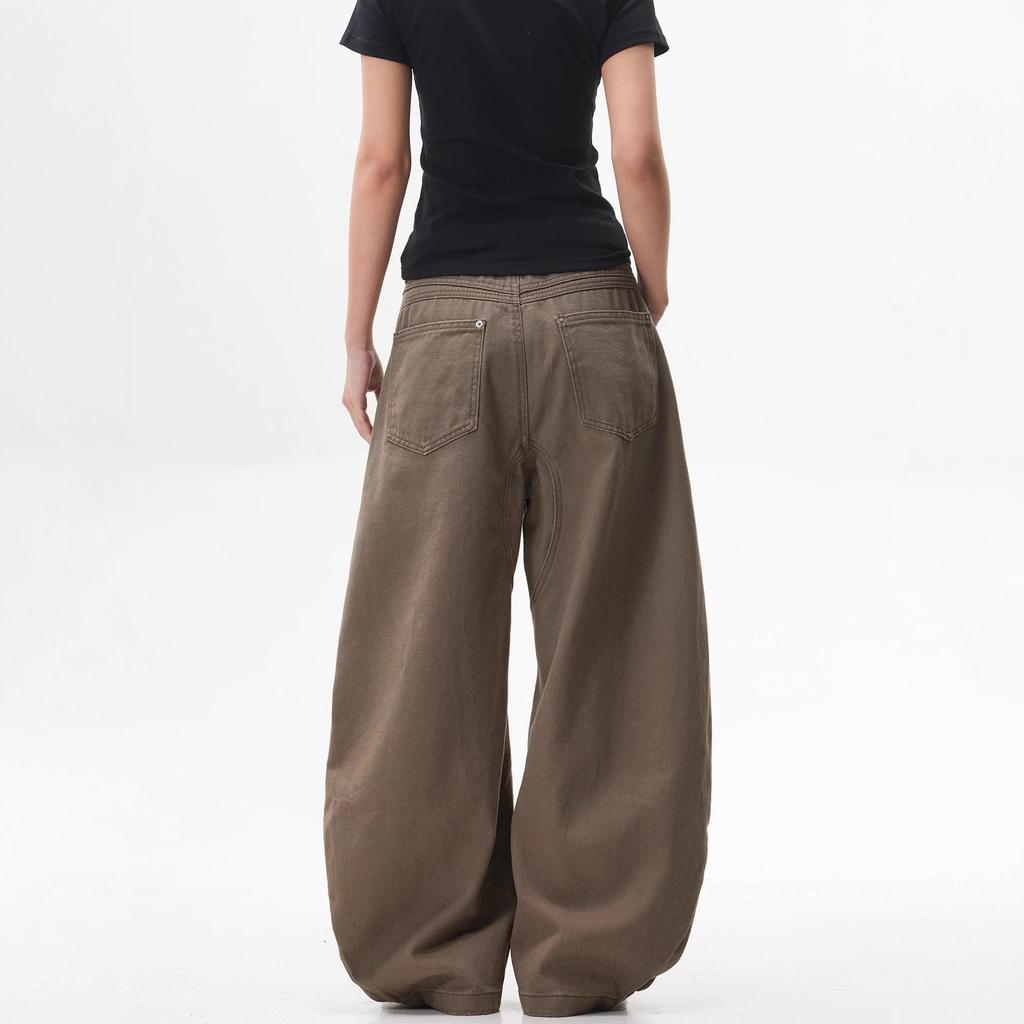 Τζιν Unisex με ρετρό τρισδιάστατη σιλουέτα Scimitar - Άνοιξη/Φθινόπωρο, άνετη εφαρμογή, ευέλικτο παντελόνι