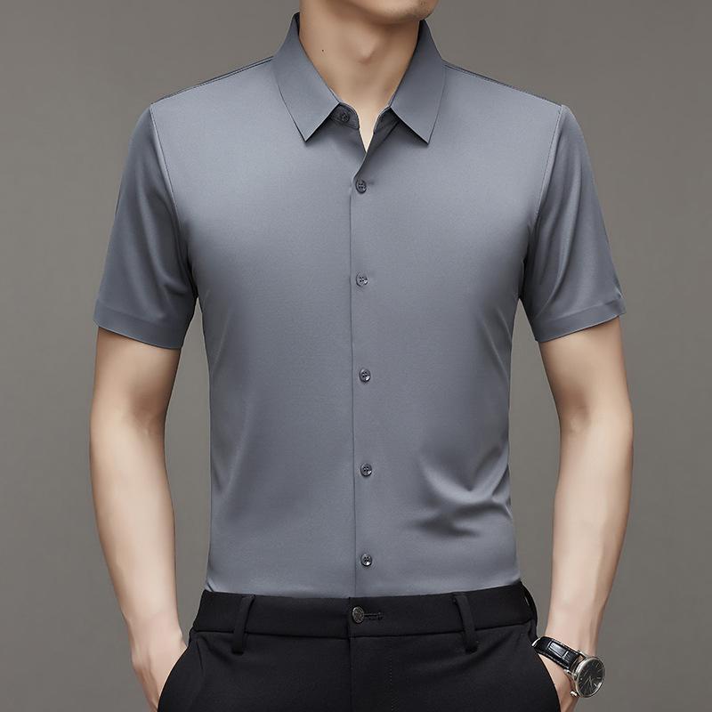 Men's Short Sleeve Shirt Summer Business Casual