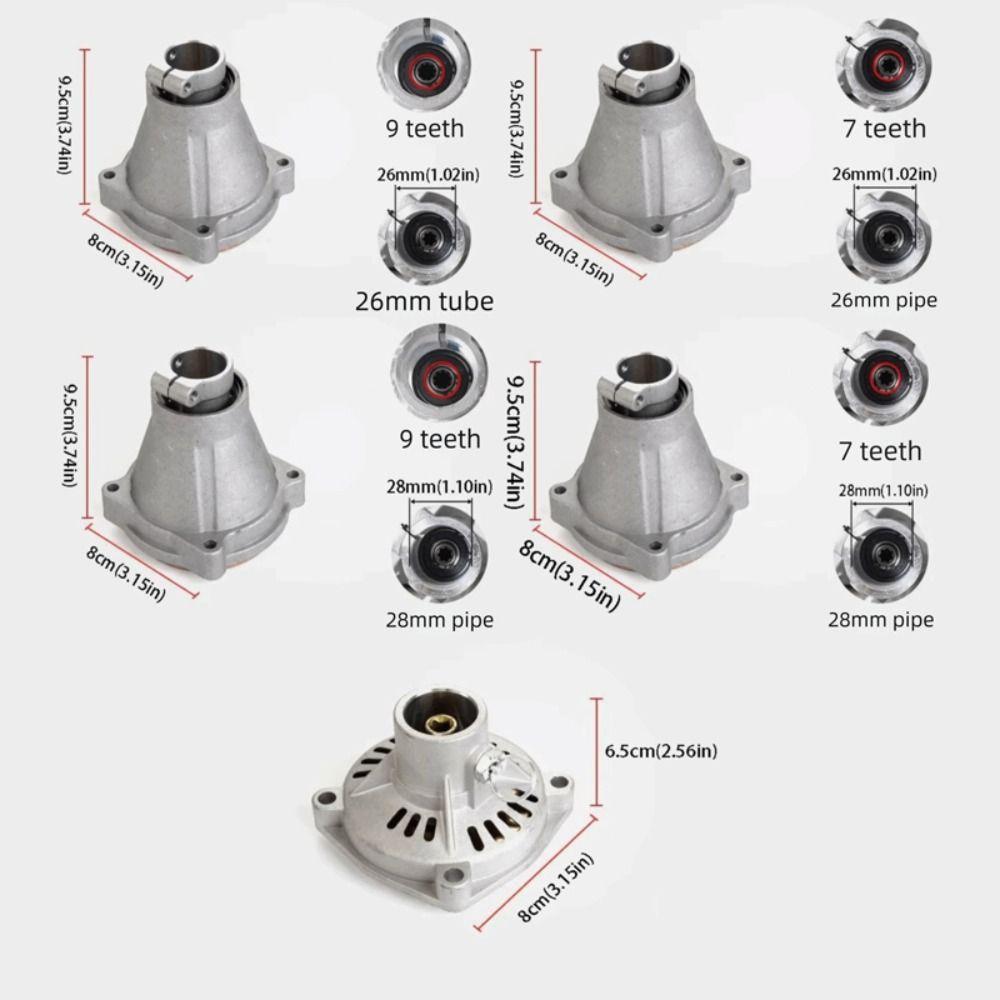 26mm Output Block Mower Connection Plate 7 Teeth 9 Teeth Clutch Drum Housing Universal Assembly 28mm Output Block Strimmer Parts