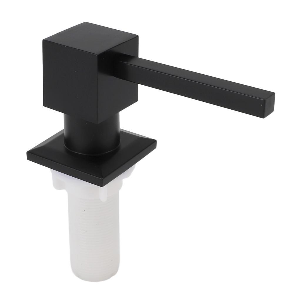 Soap Dispenser for Kitchen Sink Zinc Alloy Square Countertop Dish Soap Dispenser Pump with Silicone Extension Tube Kit