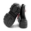 Zimní Punkové Platformové Bojové Boty Masivní Podrážka Unisex Vysoké Martin Boots