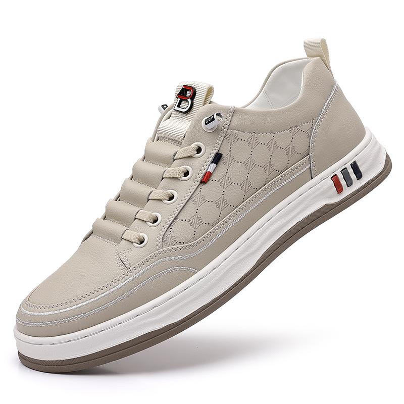 

Мужские одинарные туфли осень и зима новые маленькие белые туфли дышащая мягкая подошва мягкая поверхность спортивная и повседневная обувь 44