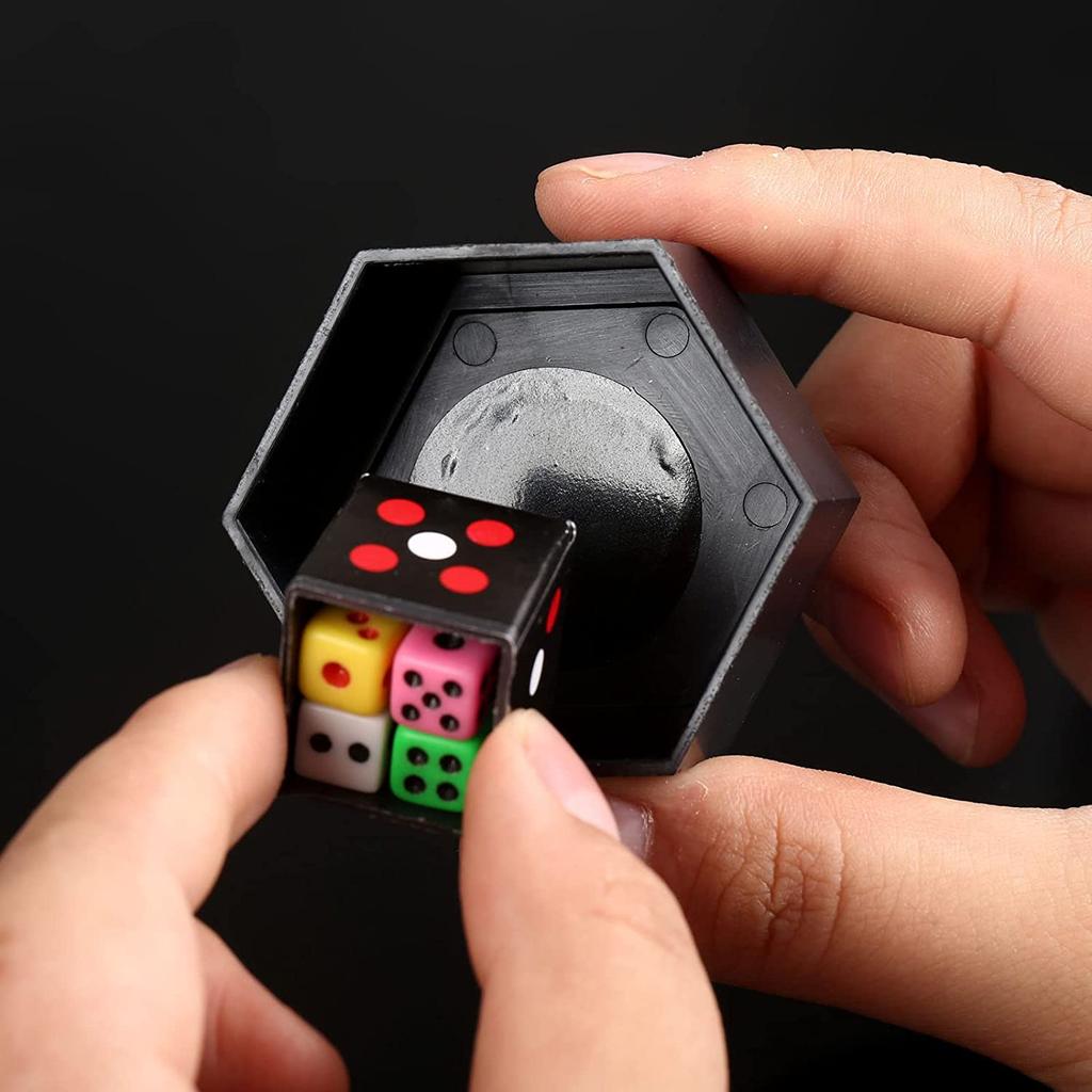 Magic Prop Explosion Dice Easy Magic Trick Novelty Funny Toy Mini Colorful Dice Close-Up Stage Performance Gift For Kid Children