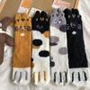 Damen Winter Warme Flauschige Socken Niedliche Tier Katze Socken Koralle Weich Gemütlich Fleece Haus Boden Schlaf Socken
