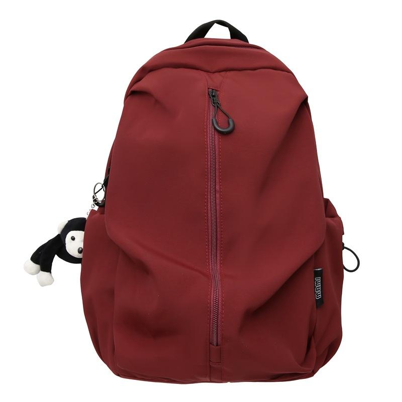 Schoolbag Japanese Ins Folded Backpack Male Large Capacity Travel Computer Backpack College Student Junior High School Student School Bag Female