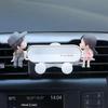 Car Phone Holder Automotive Device Mount Cartoon Cute Car Air Outlet Mobile Navigation Fixed Support Bracket