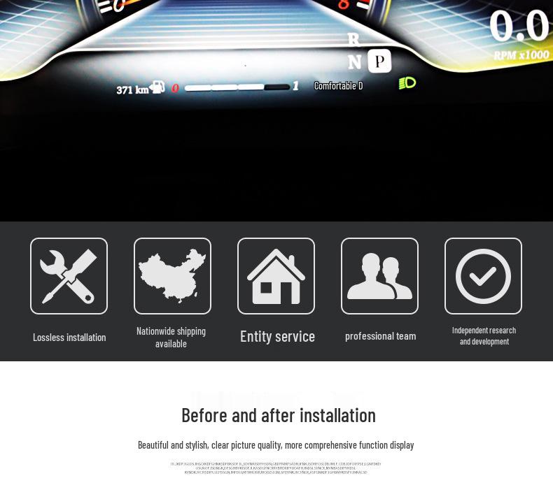 Mercedes-Benz New Vito Smart LCD Instrument Panel: Plug-and-Play, Non-Destructive, High-Definition Display