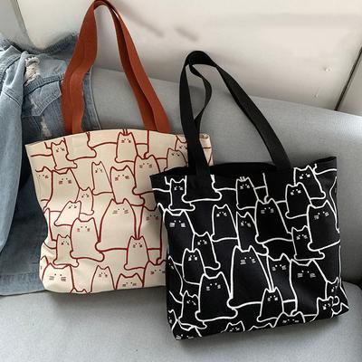 Neue Mode Koreanischer Stil INS Canvas Große Damen Vielseitige Studenten Umhängetasche Soft Girl Niedliche Tragetasche Paare