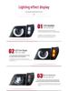 Toyota Old Prado LC90 Defender-Style Headlight Assembly: LED Daytime Lights & Bi-Beam Projector