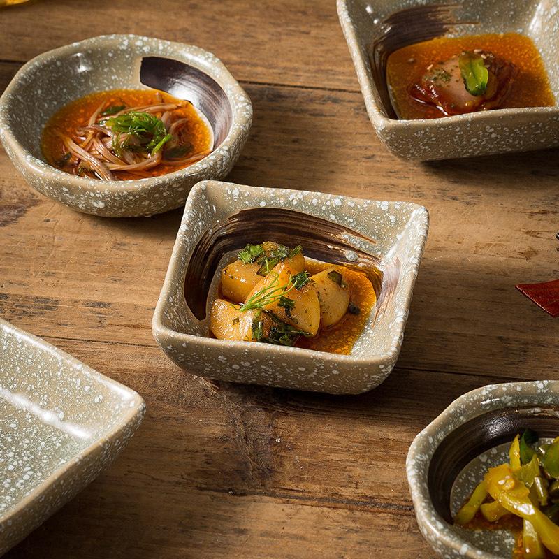 Japanese Flavor Plate, Household Seasoning Dish, Ceramic Dipping Sauce Dish, Soy Sauce Dish, Restaurant Vinegar Dish, Oil Dish, Hot Pot Seasoning Smal