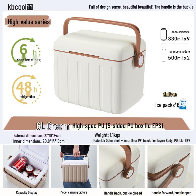 Kebao KBCool Insulated Ice Box Cooler for Camping, Ice Cream, Breast Milk & Fishing
