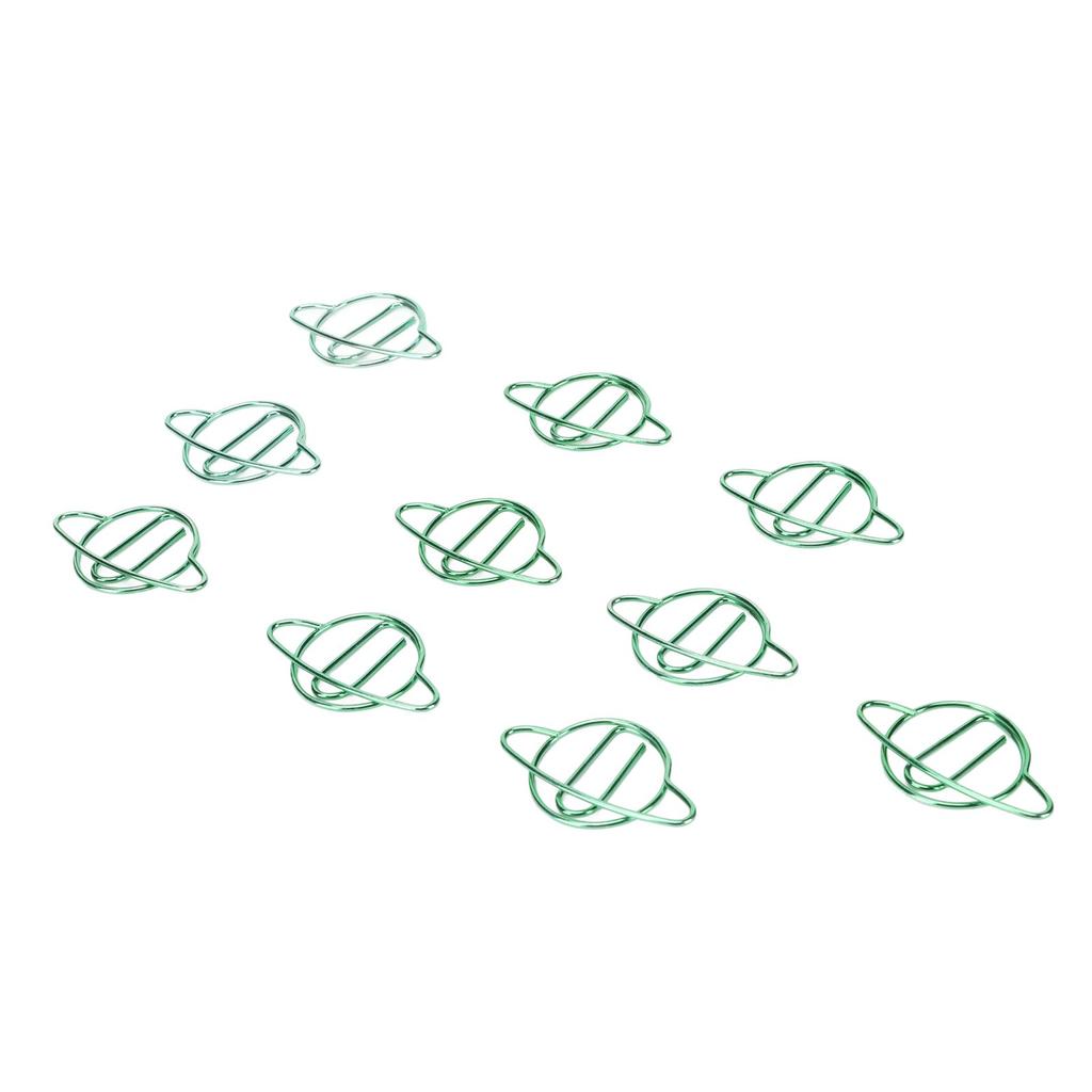 100Pcs Paper Clips Cute Unique Shape Electroplating Process Lightweight Portable Metal Paperclip