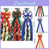 Large Festive Christmas Bow Ornament For Tree Topper In Elegant Red Gold Color