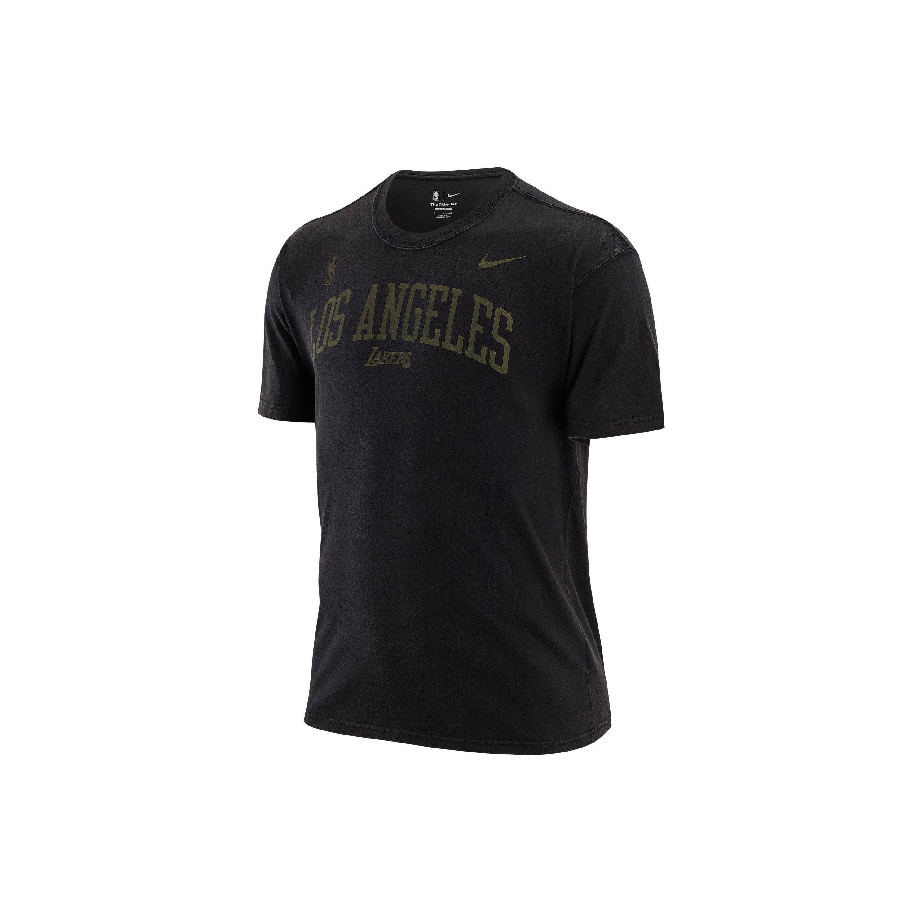 Nike x NBA Los Angeles Lakers T-Shirt Black Men s DR6323-010 XS