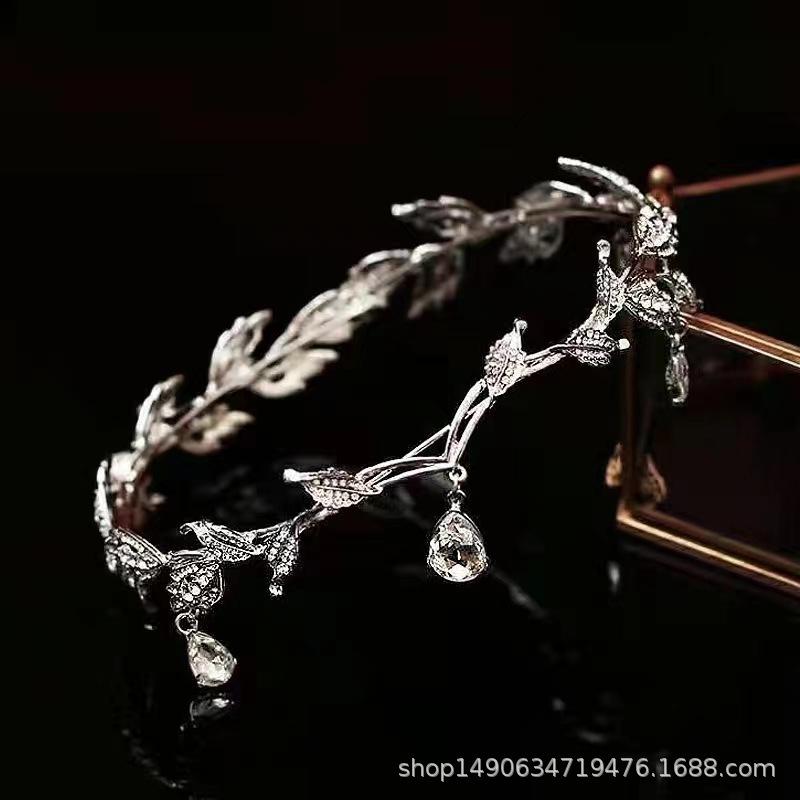 

Свадебная корона Frozen Аксессуары для волос Хрустальная корона Укладка короны День рождения Свадебный темперамент Головной убор Свадебное платье