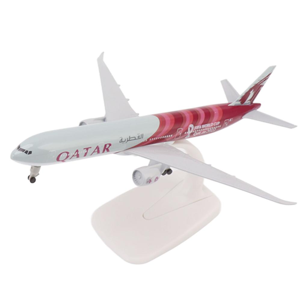 Airplane Model Alloy Home Decoration Complete Engraved Lines Simulated Stable Base Airways Plane