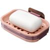 Wall Mounted Soap Holder Double Layer Soap Rack No Drilling Wall Mounted Soap Drain Holder Soap Holder Soap Tray Self-Adhesive