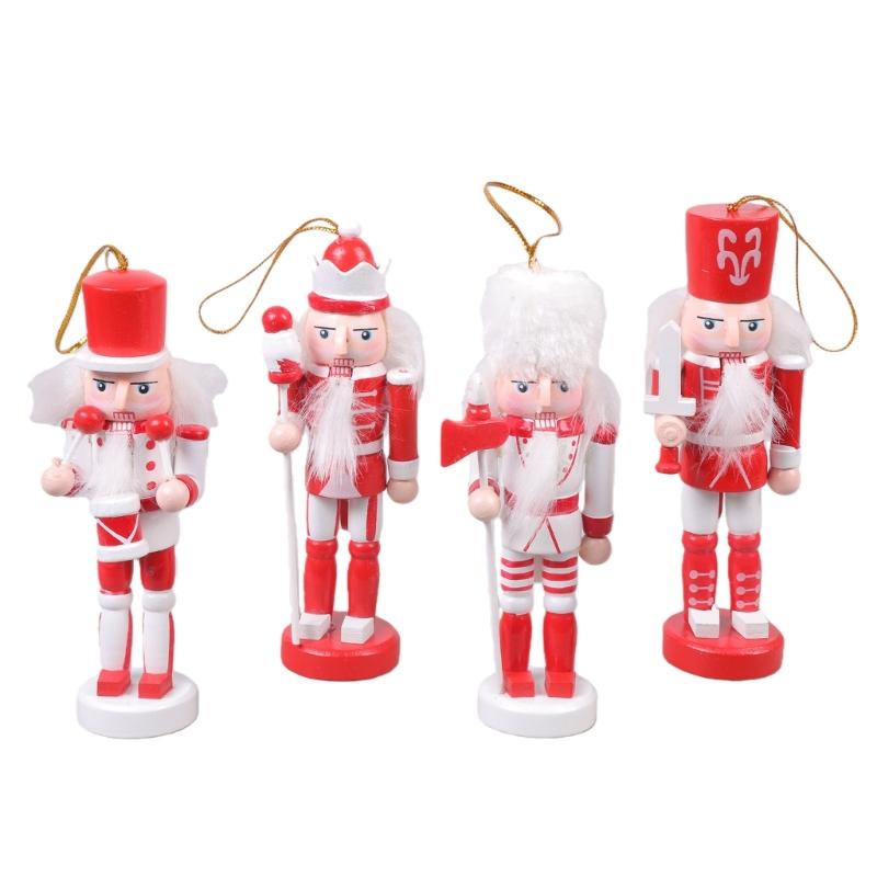 

Traditional Handcmade Nut crackers King Figures 12cm Wood Walnut Cracker Puppet for Home and Kitchen Christmas Decoration 1