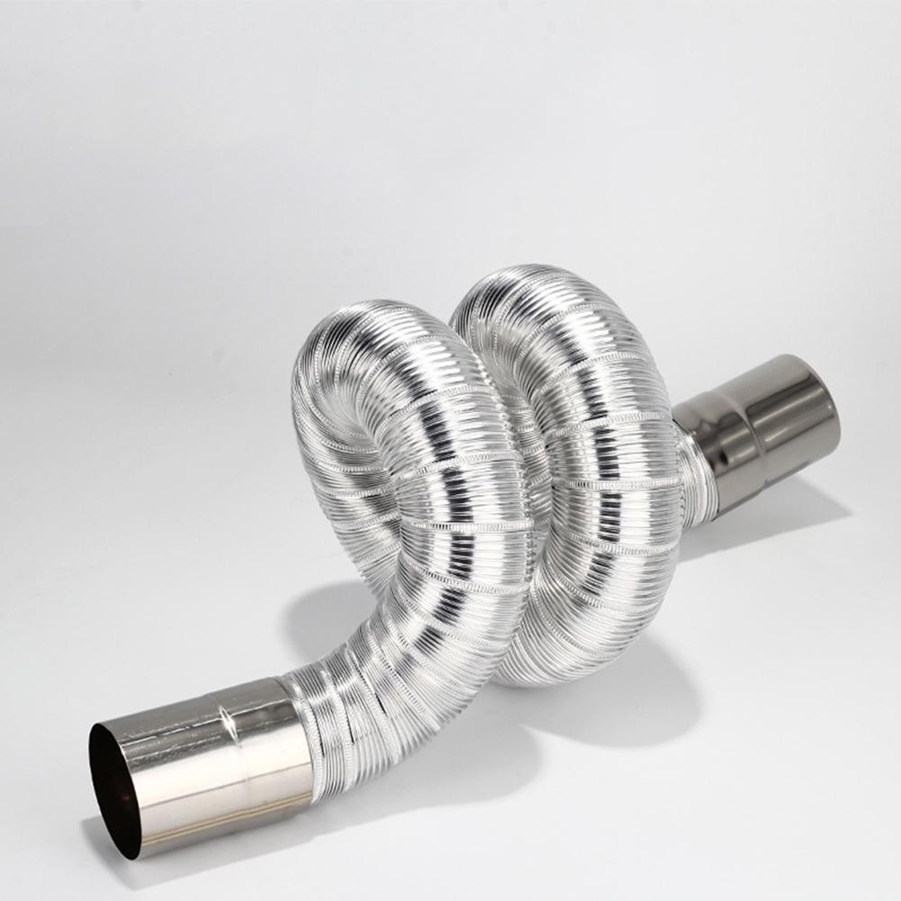 Stove Flue Pipe Stainless Steel Elbow Chimney Liner Bend Multi Flue Stove Pipe 50mm Exhaust Pipe Fireplaces Accessories