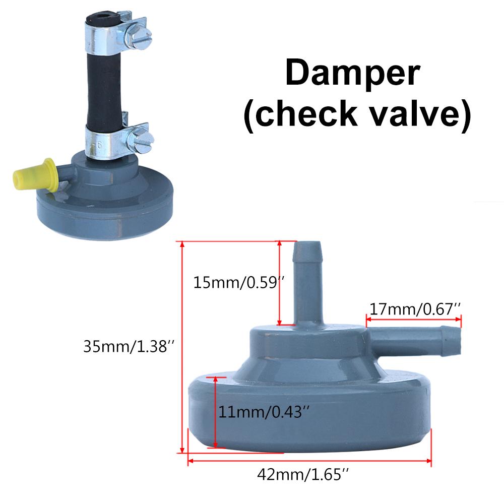 Universal Air Shutdown Heater Pump Pump Damper+Clip Set Heaters Fuel Check Valve Damper Kit Mini For Webasto Diesel Engine