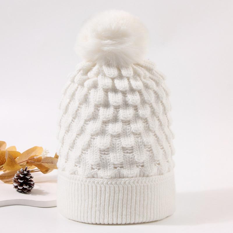 Big Head Size Warm Knit Hat Autumn Winter Fashion Casual Ear Protection Hat
