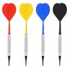 Set of 12Pcs Plastic Tip Darts Not Easy to Break and Bend Professional 14g Soft Tip Darts with Iron Nickel Plated Shaft
