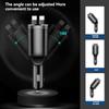 4 In 1 120W Retractable Car Charger Starlight In Car Roof,with ambient light and Star Night Light  Type C Fast Charging Adapter,Dual Cable Car Charger