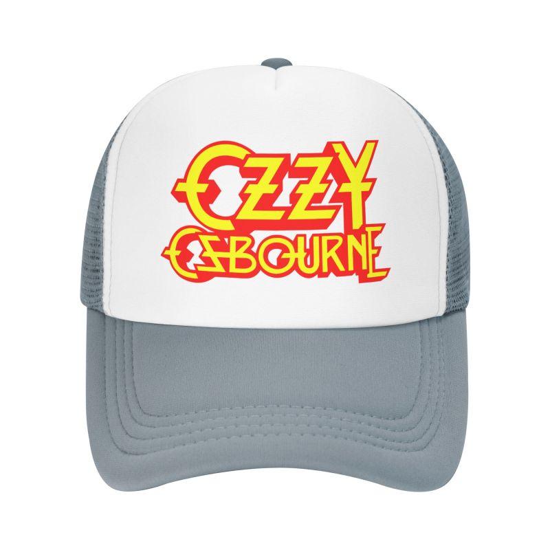 Custom Ozzy Osbourne Metal Hard Rock Print Mesh Baseball Cap Unisex Breathable Sun Hats Outdoor Sports Adjustable Snapback Hat