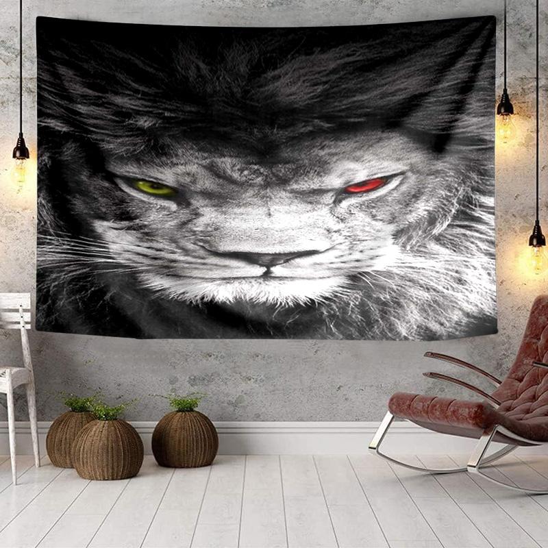 Lion Majesty In Fantasy Tapestry Room Decoration Wall Hanging for Living Room Bedroom, dormitory, Birthday and Christmas gifts